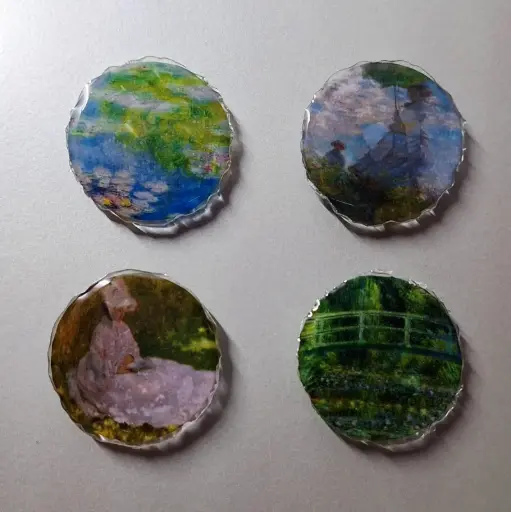 Claude Monet Painting Series - Fridge Magnet